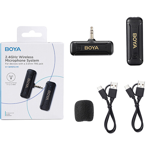 BOYA BY-WM3T2-M1 Mini Wireless Microphone System za kamere i smartfone (2.4 GHz) - 4